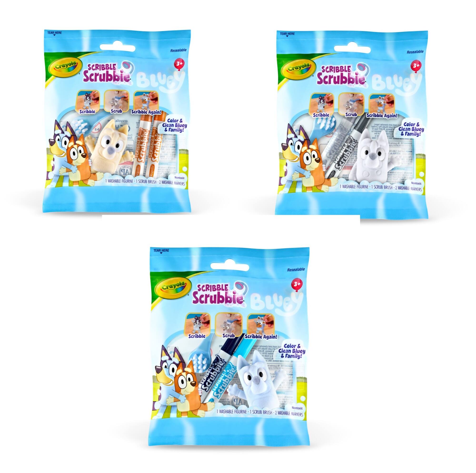 Assorted Crayola® Bluey Scribble Scrubbie®, 1pc.